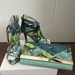 Heels and matching Clutch